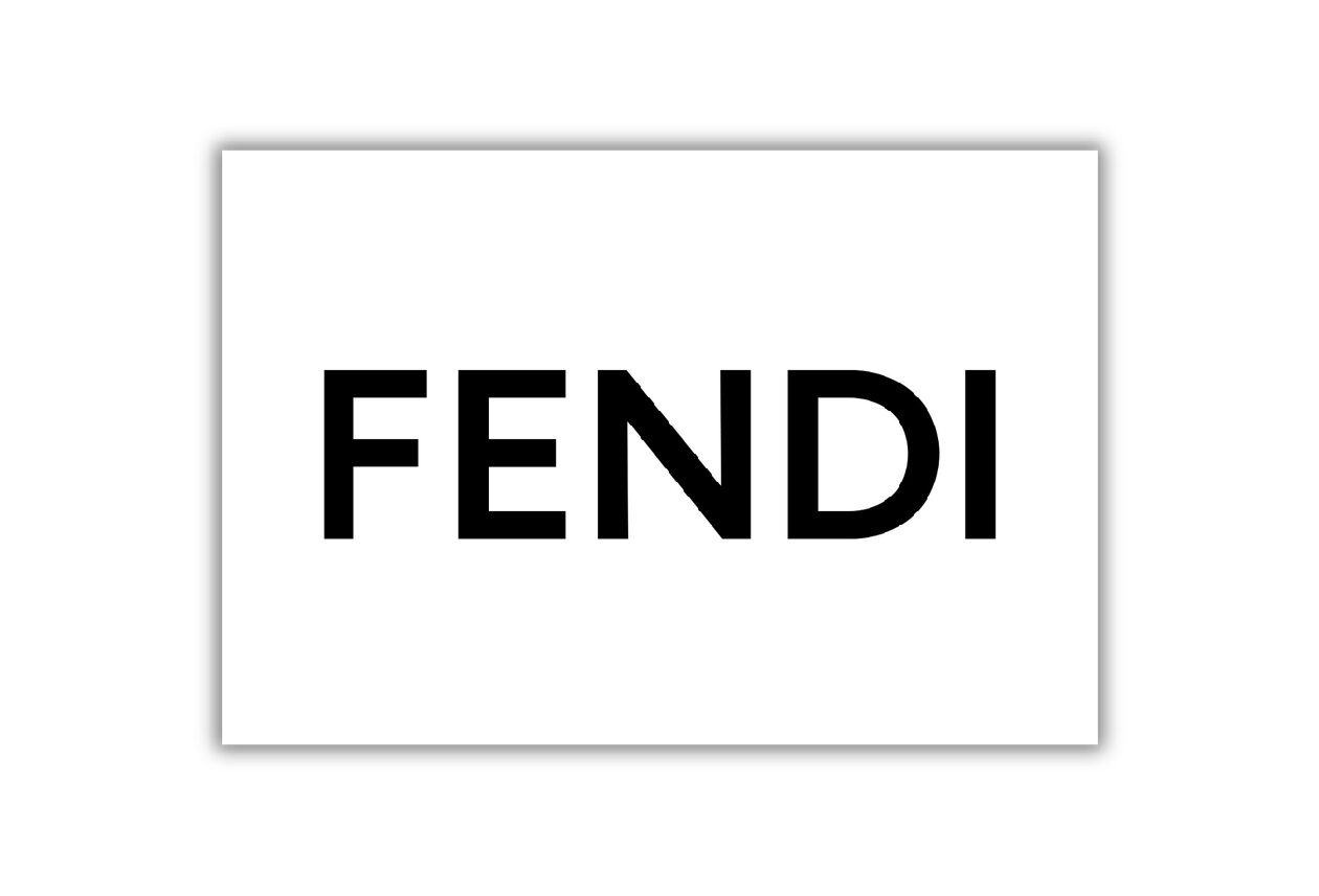 FENDI white Car Sign