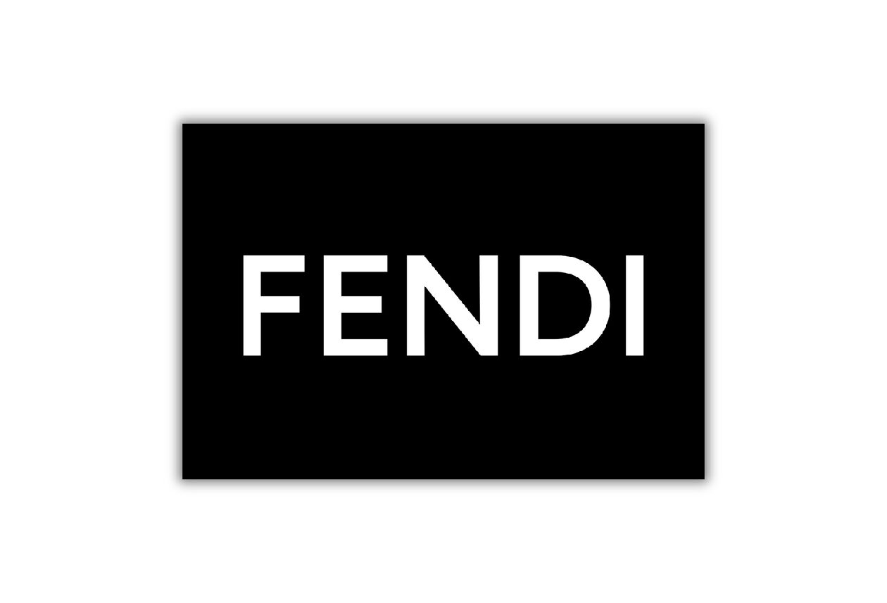 FENDI black Car Sign